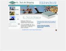Tablet Screenshot of hitechairshipping.com